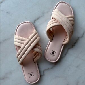 Shade & Shore Women's Blush Slide Sandals